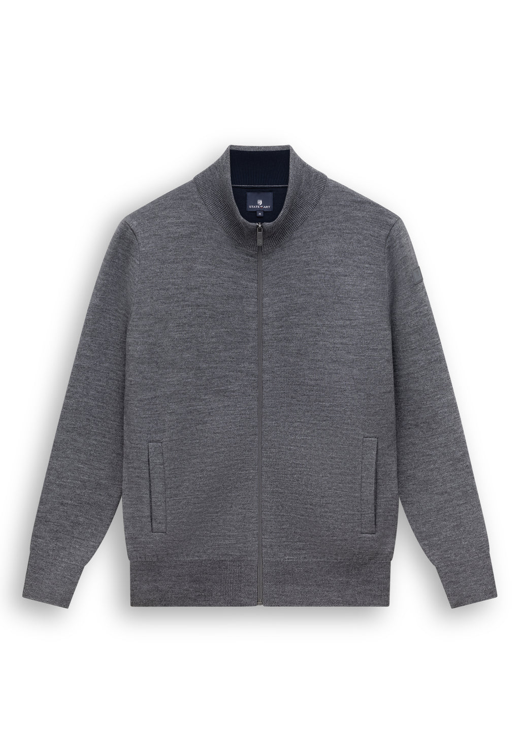Wollmix-Strickjacke