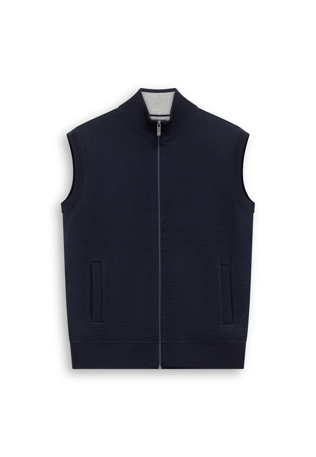 Gebreid gilet met steekzakken