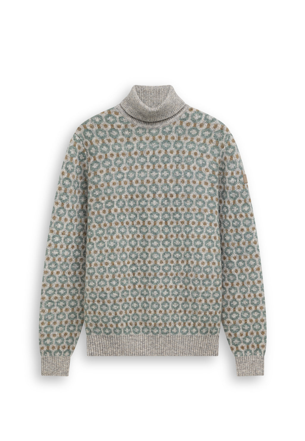Turtleneck jumper with organic cotton