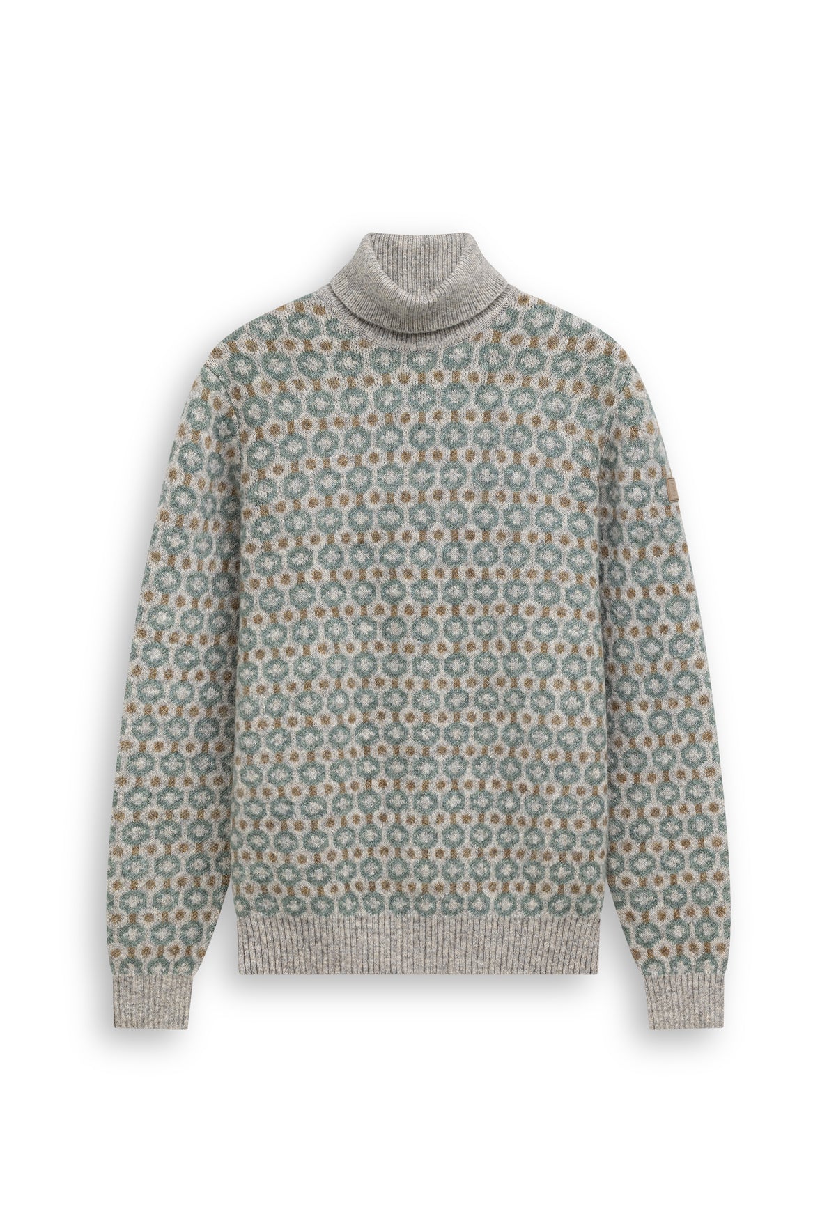 Turtleneck jumper with organic cotton