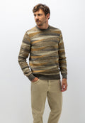Organic cotton-blend jacquard jumper
