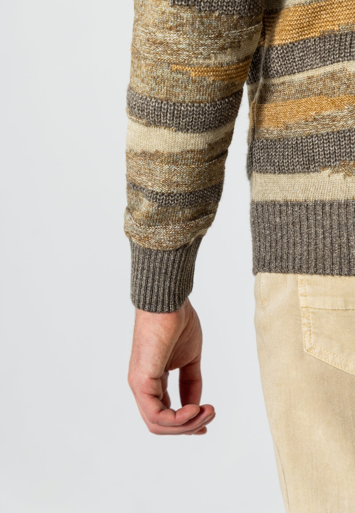 Organic cotton-blend jacquard jumper