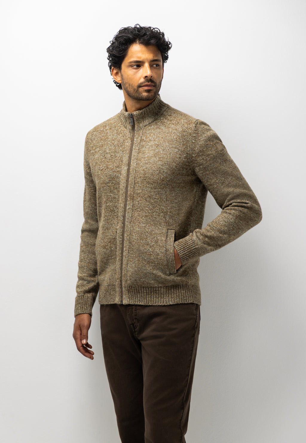 Gemêleerd vest met steekzakken