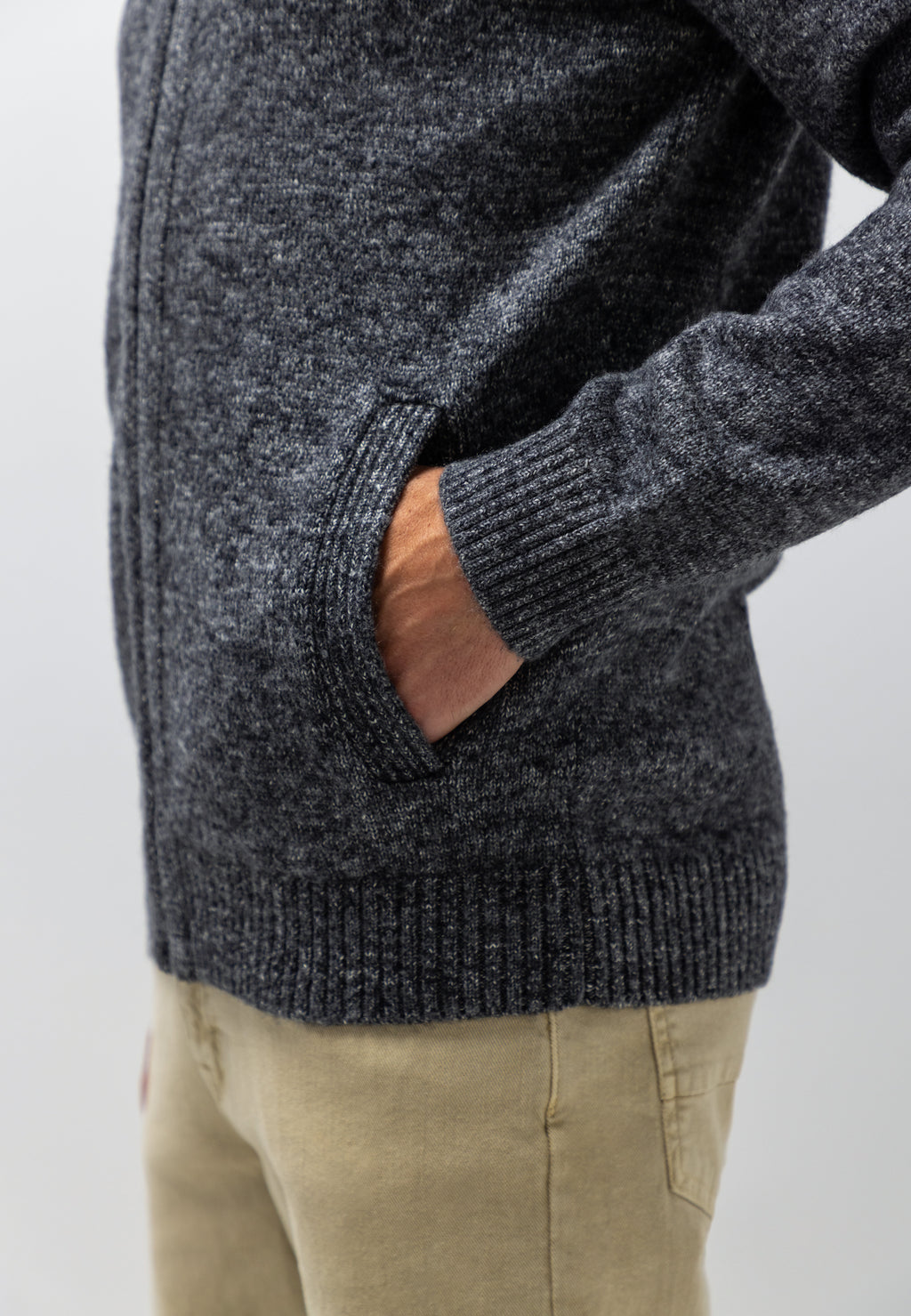 Gemêleerd vest met steekzakken