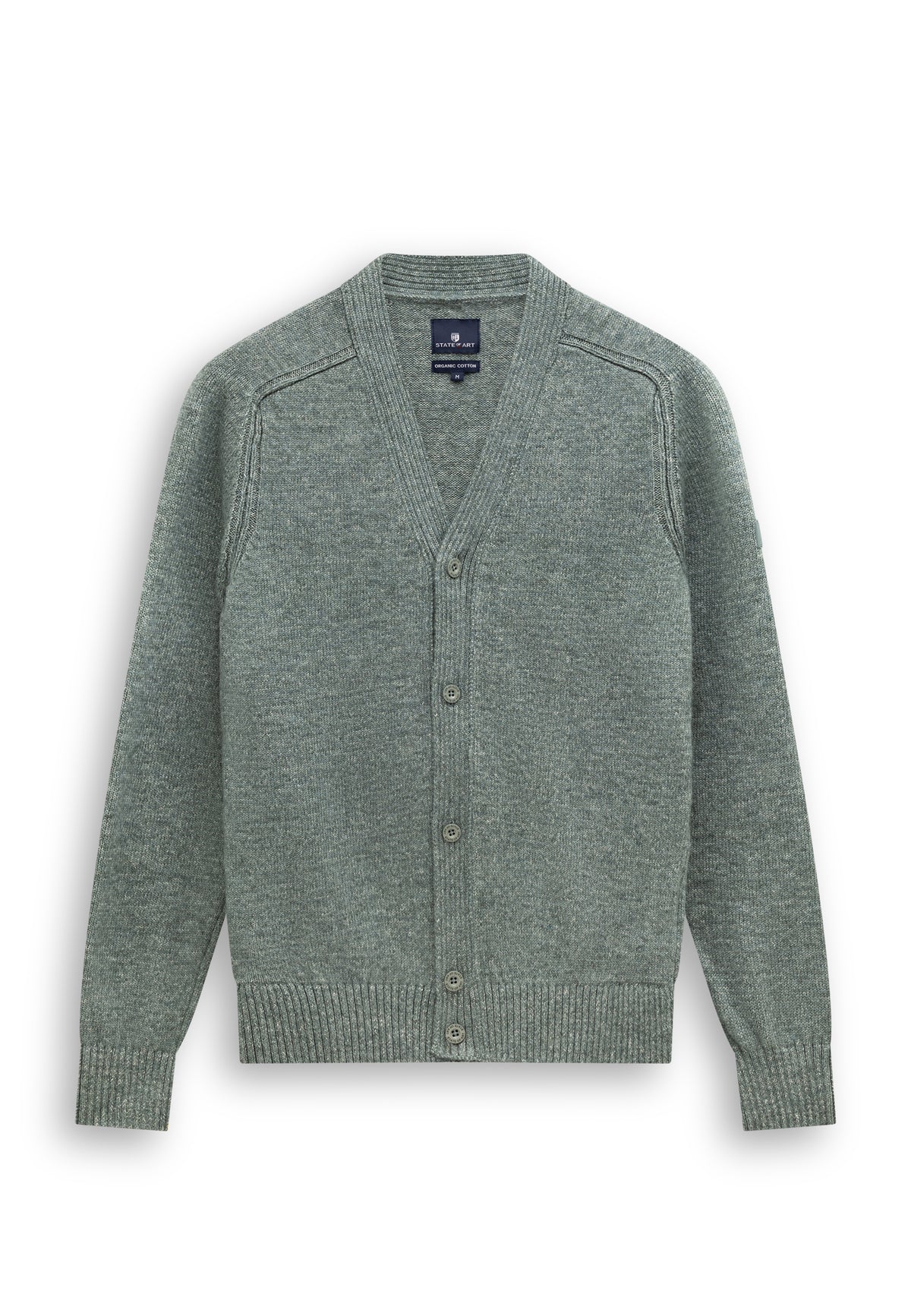 Cardigan with organic cotton