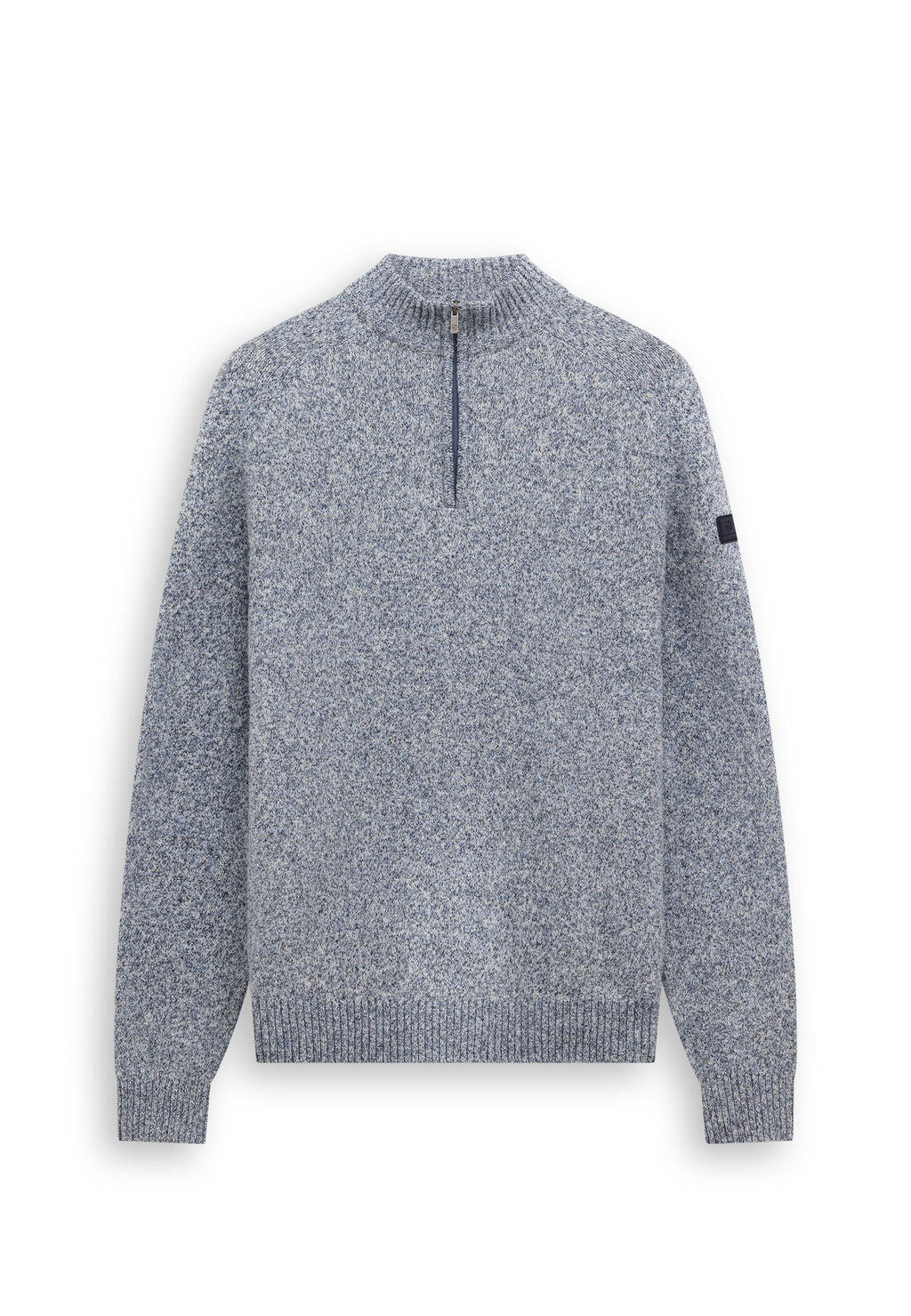 Pull en grosse maille à demi-zip