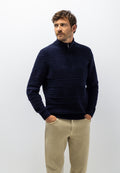 Chenille trui met structuurpatroon