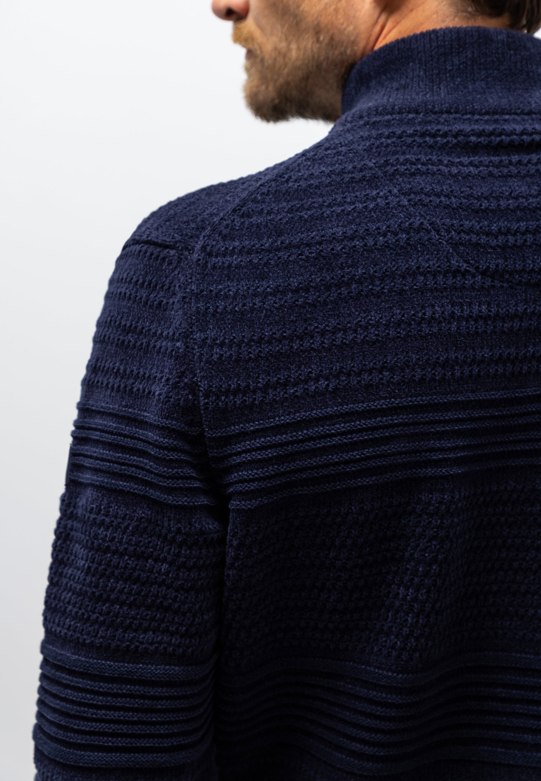 Chenille jumper with textured pattern