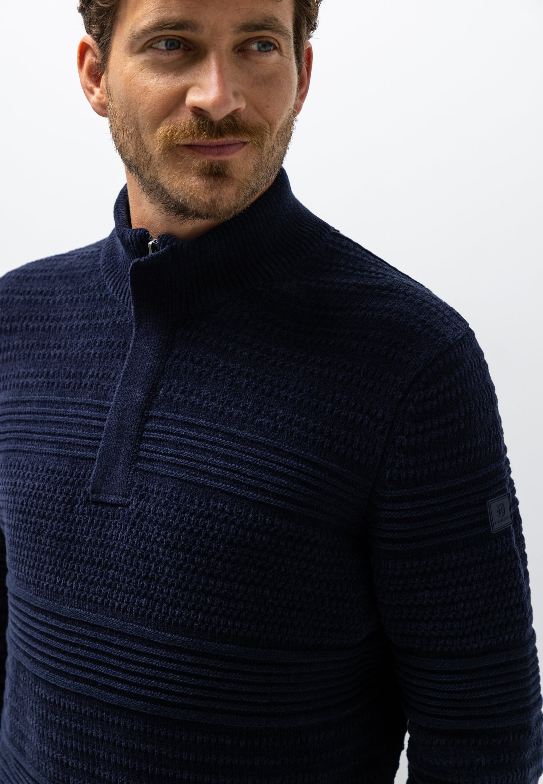 Chenille jumper with textured pattern