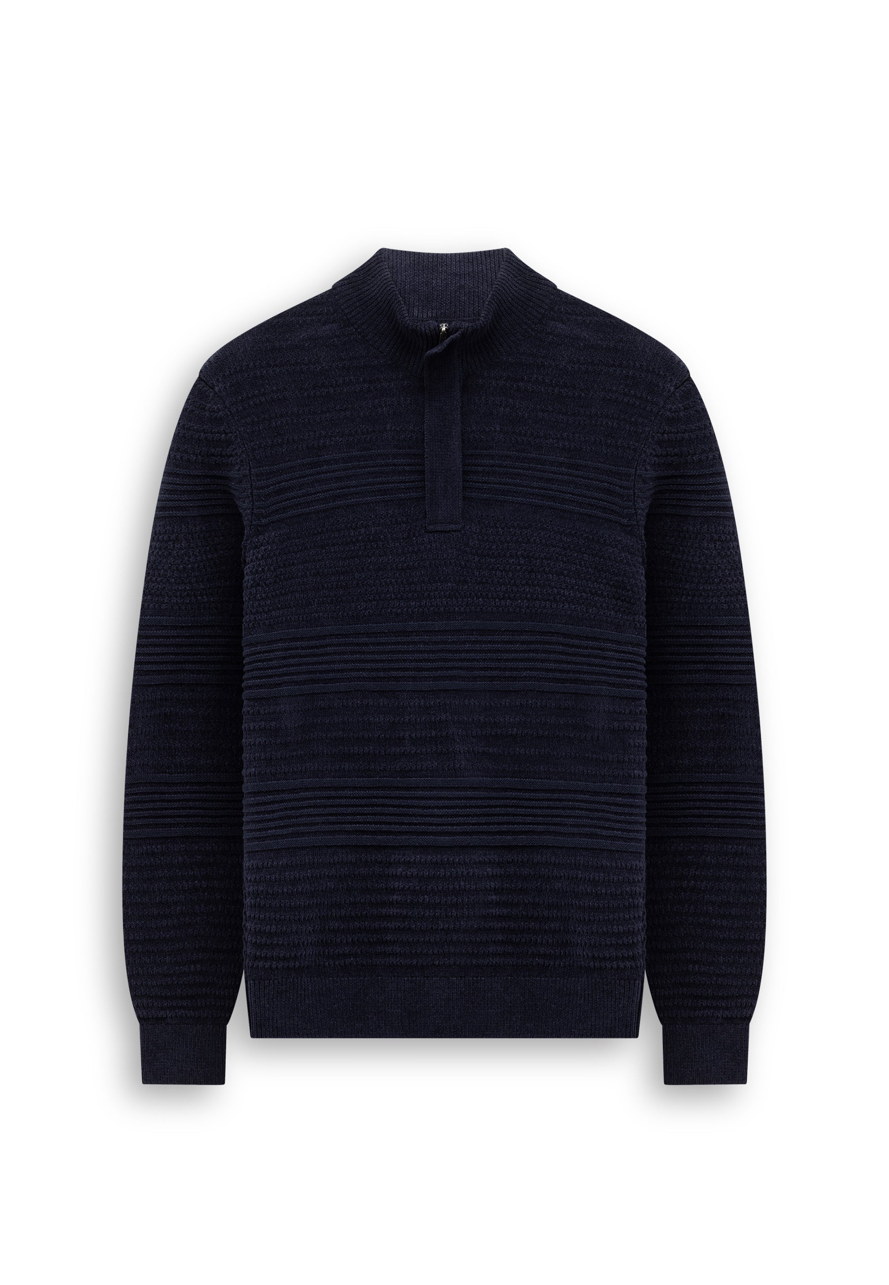 Chenille trui met structuurpatroon