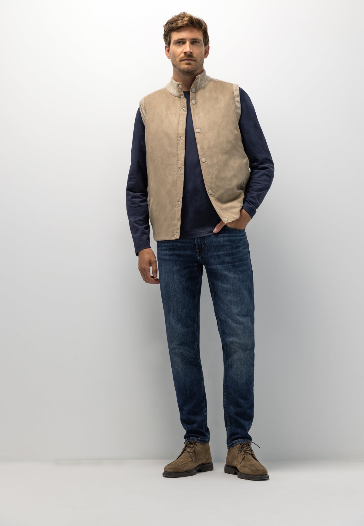 Bodywarmer van lamswolmix