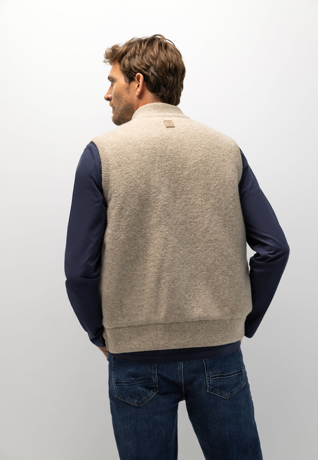 Bodywarmer van lamswolmix