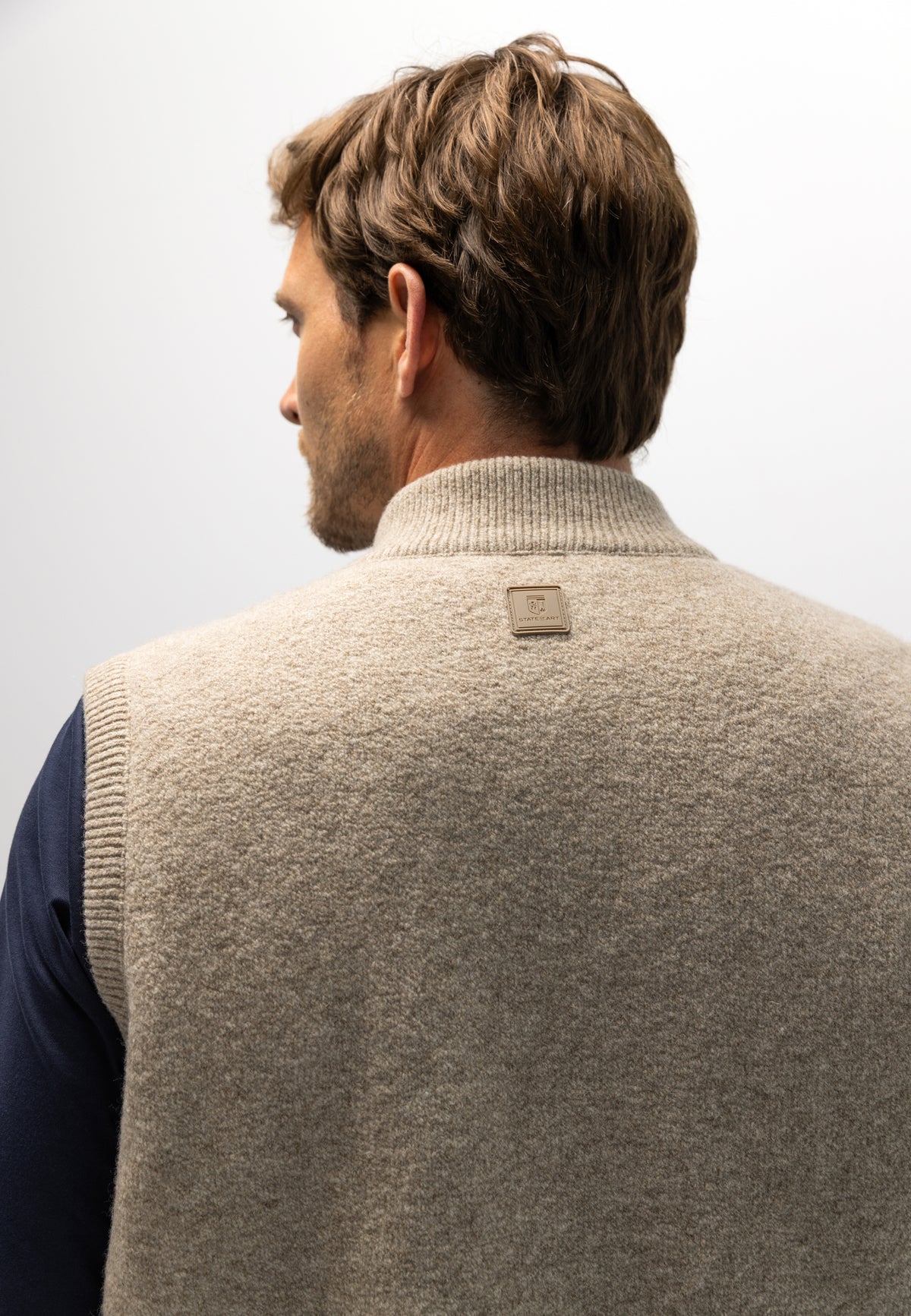 Bodywarmer van lamswolmix