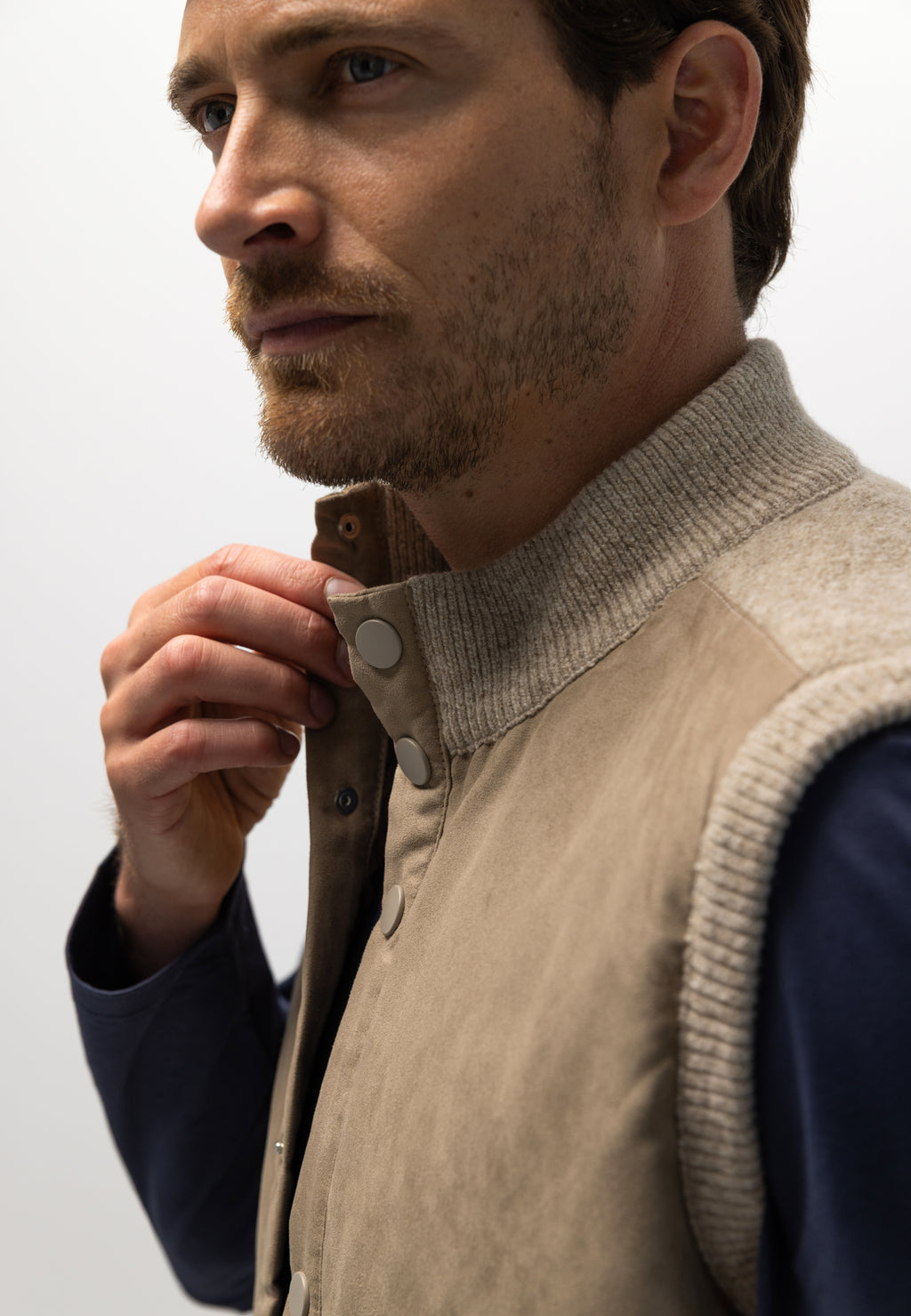 Bodywarmer van lamswolmix
