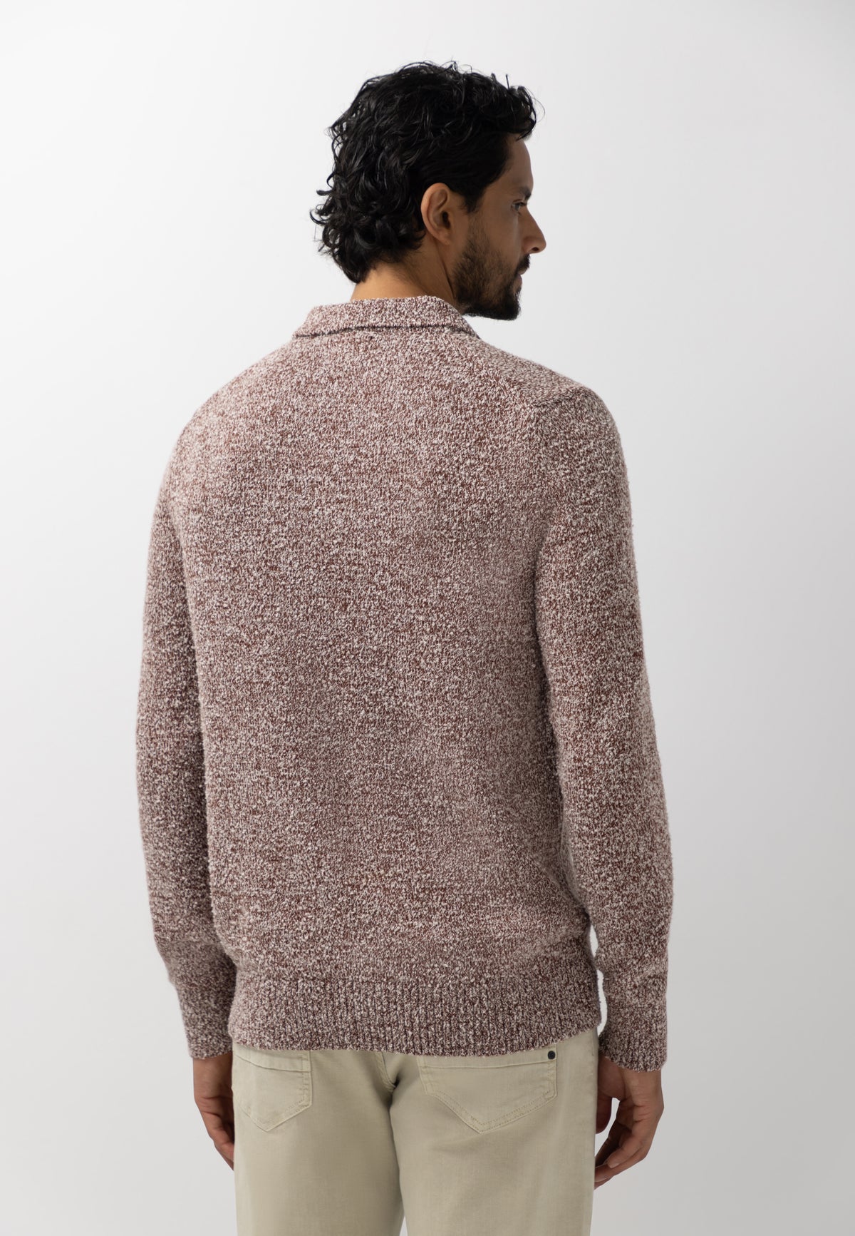 Polo en mélange de laine