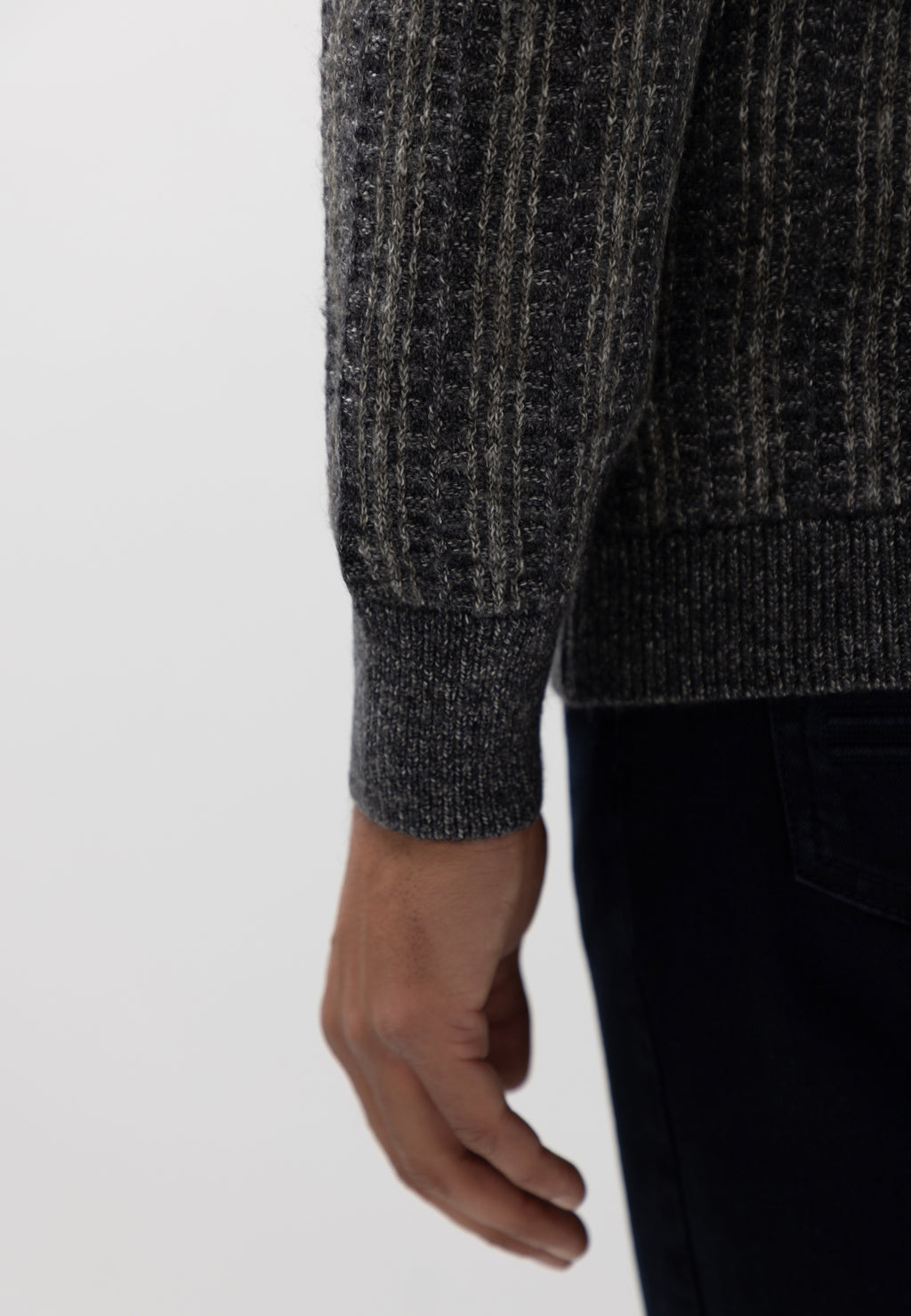 Vest met structuurpatroon