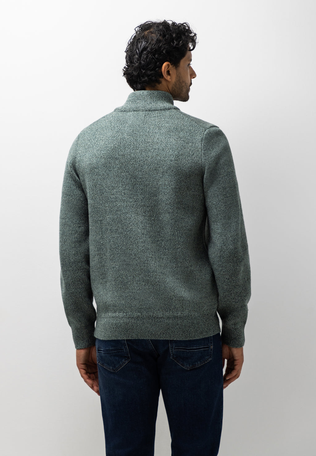 Dubbelgebreid vest met steekzakken