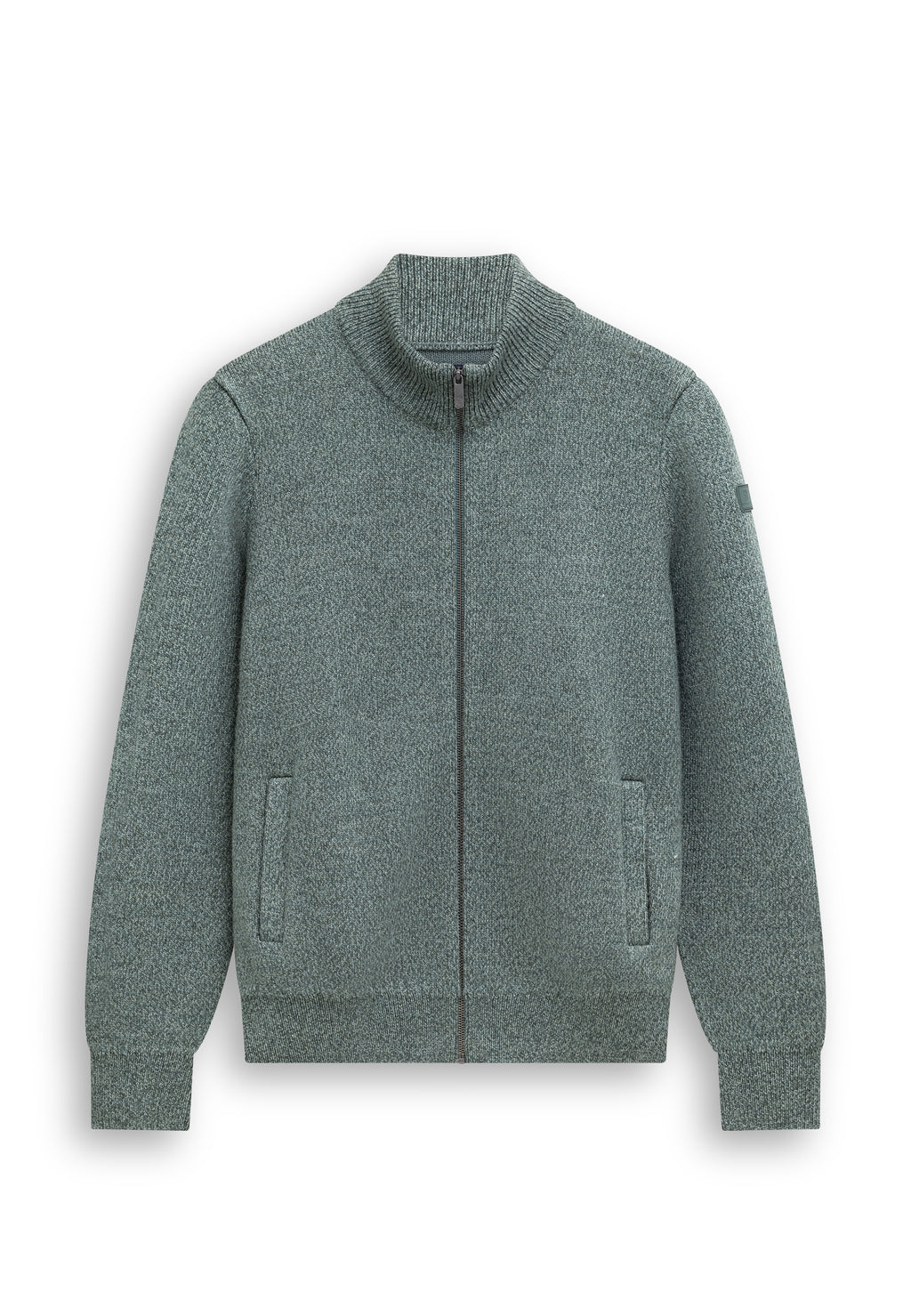 Dubbelgebreid vest met steekzakken