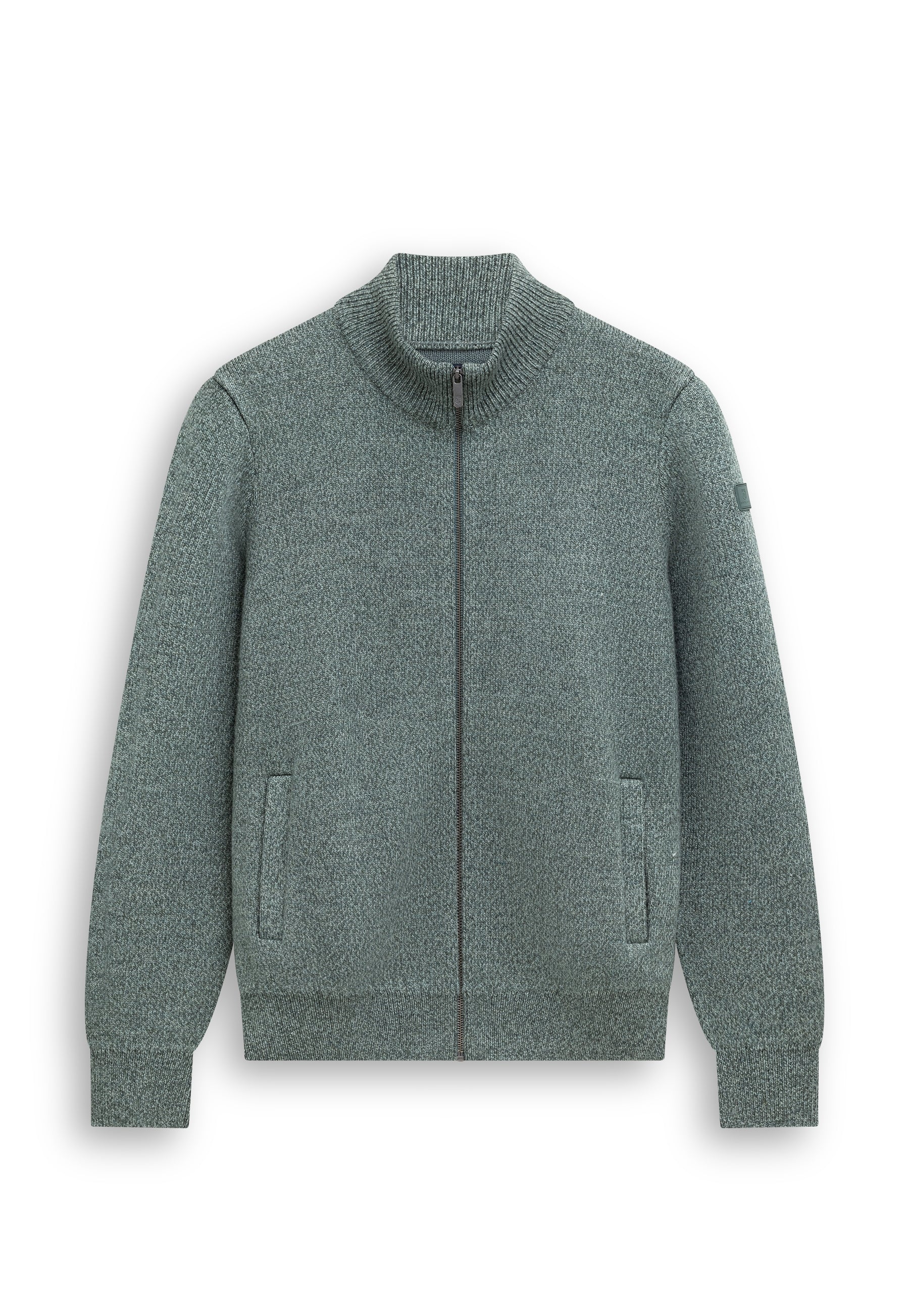 Dubbelgebreid vest met steekzakken