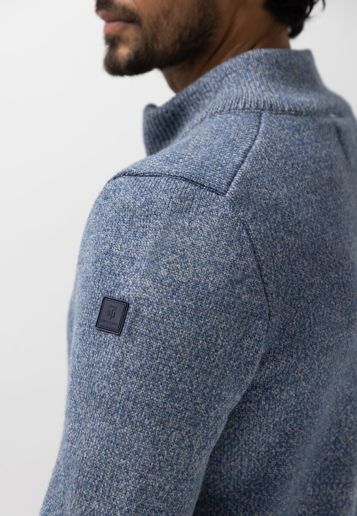 Dubbelgebreid vest met steekzakken