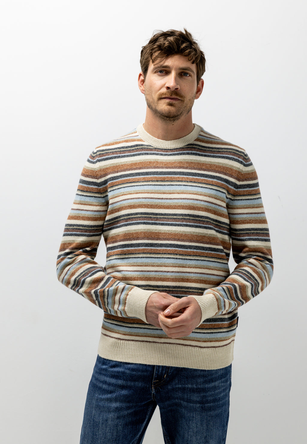 Organic cotton-blend jumper
