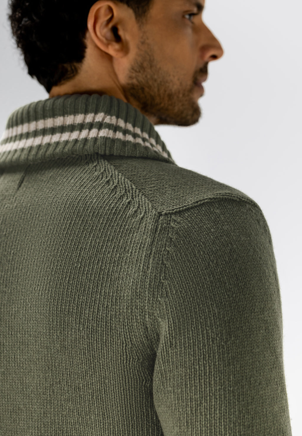 Cardigan en grosse maille à col châle