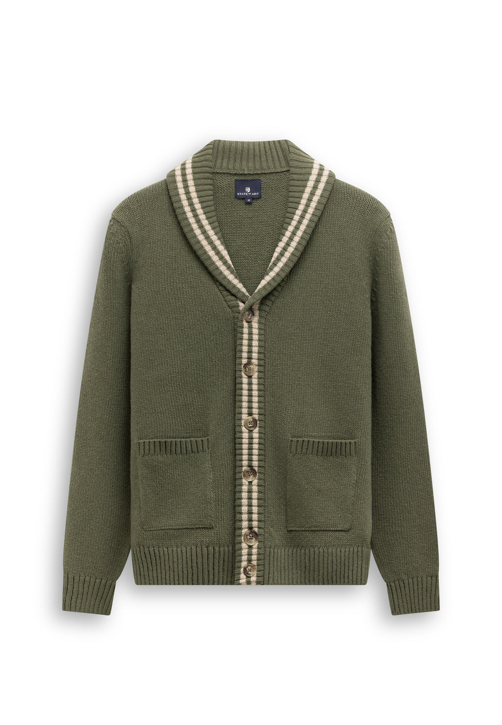 Cardigan en grosse maille à col châle