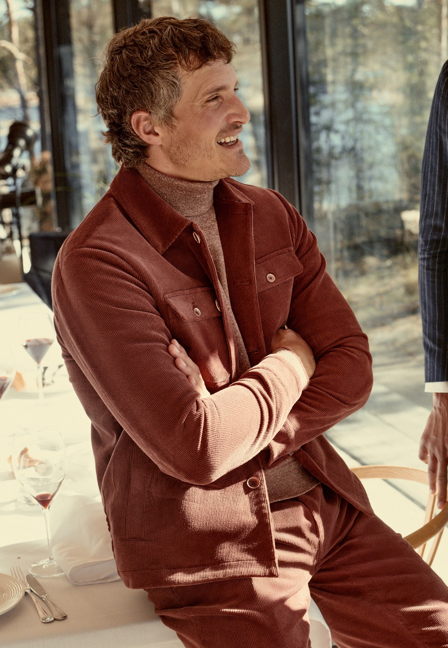 Half-lined overshirt
