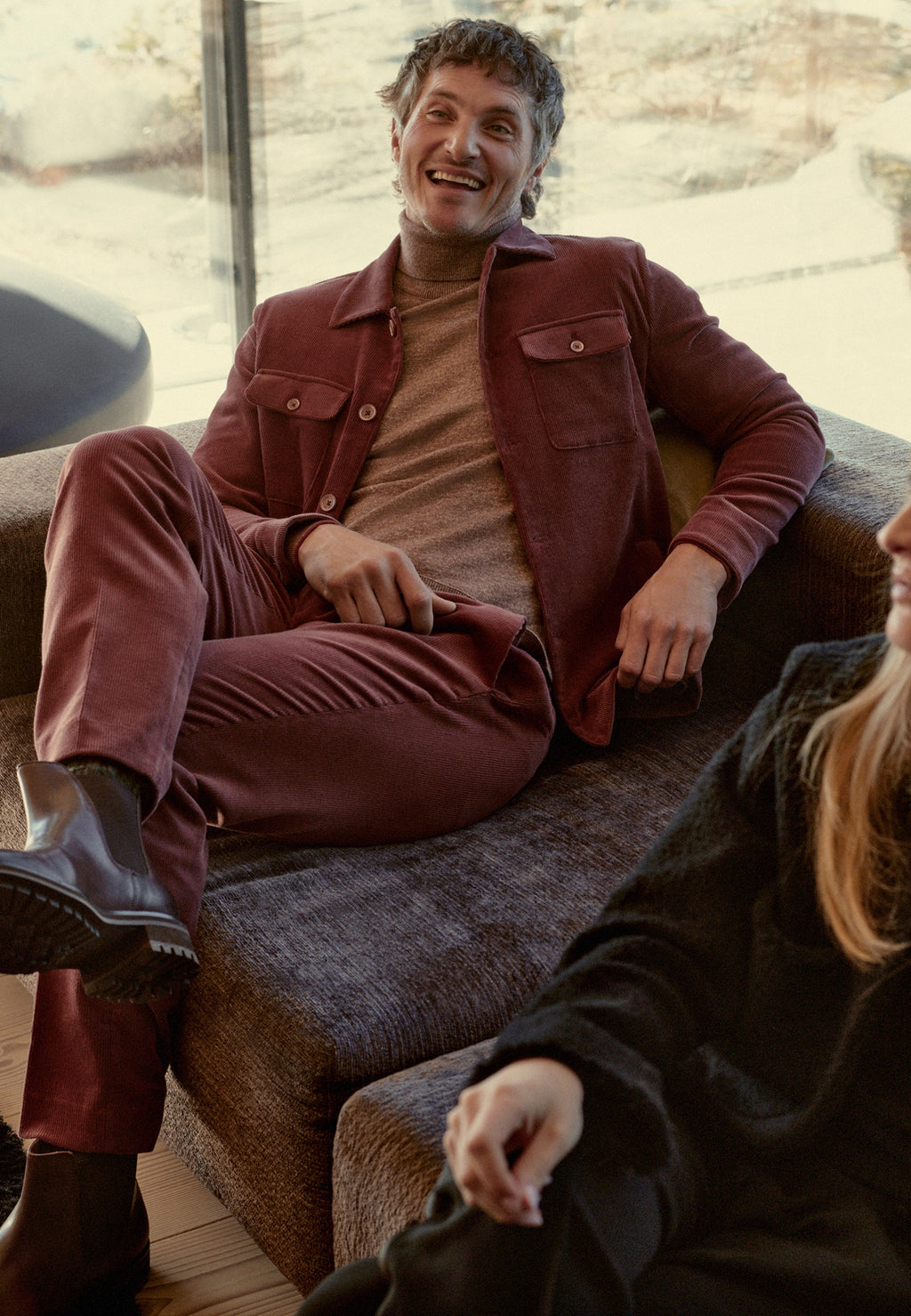 Halfgevoerd overshirt