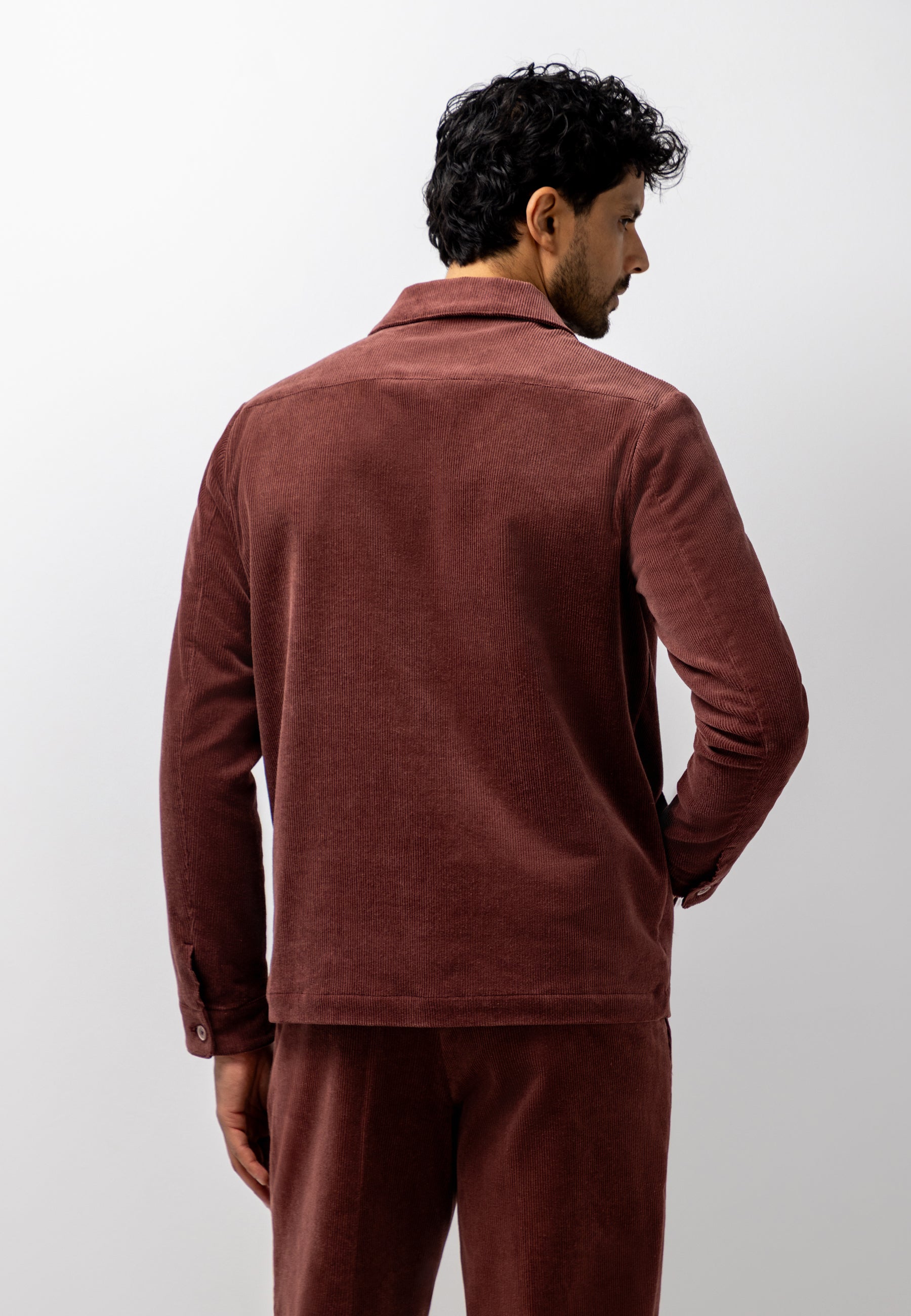 Half-lined overshirt