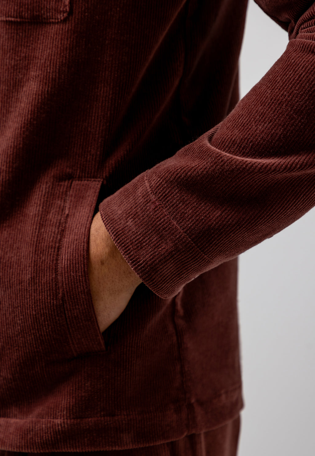 Halfgevoerd overshirt