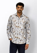 Chemise à motif chevrons