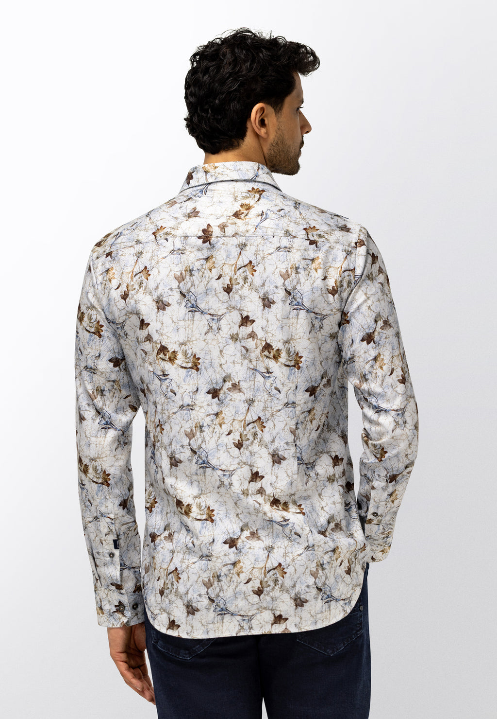 Chemise à motif chevrons