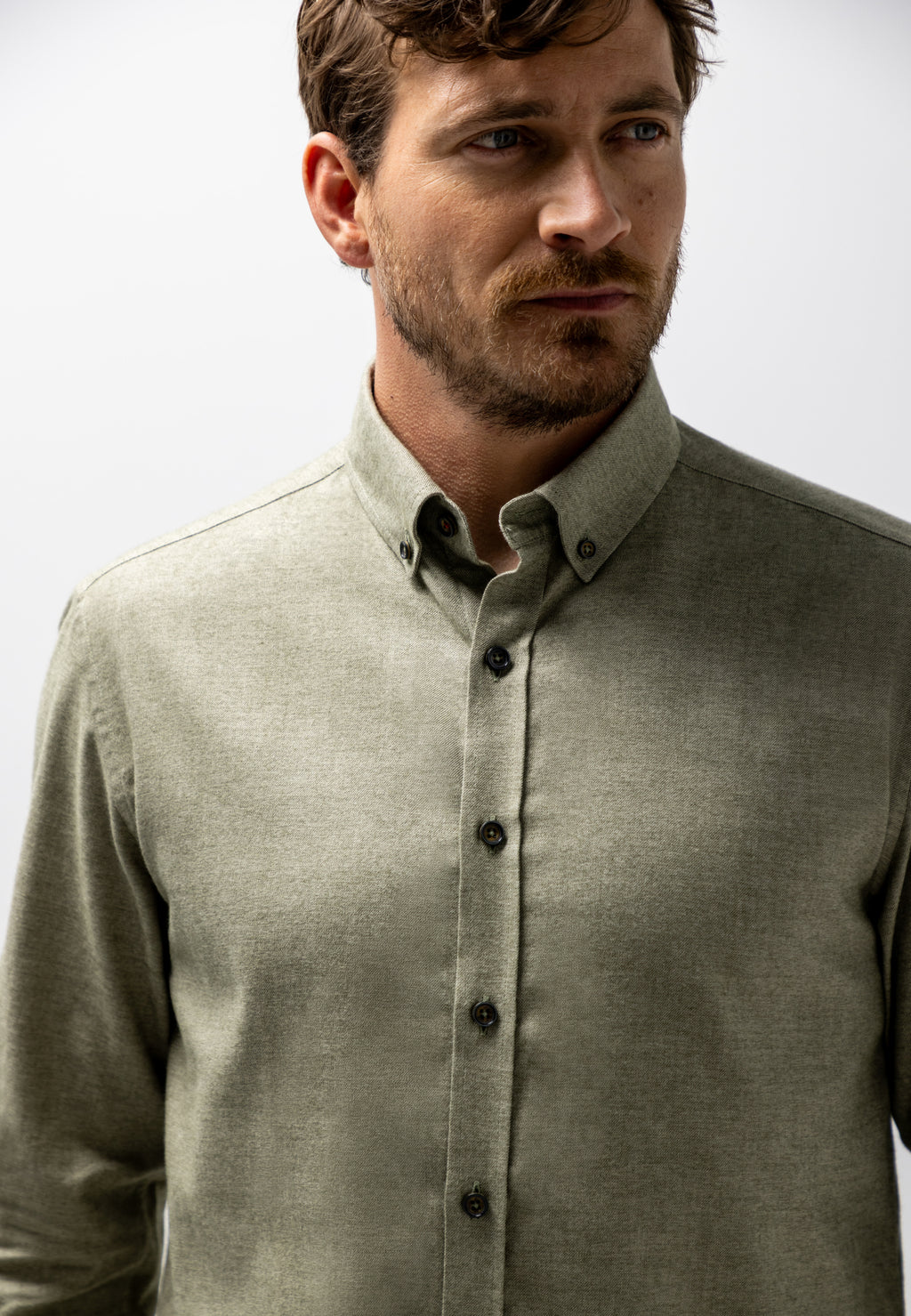 Chemise en coton sergé
