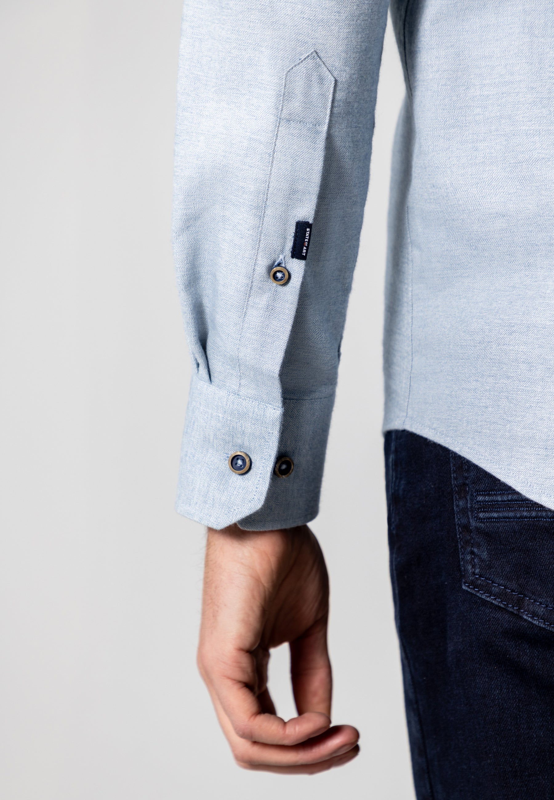 Chemise en coton sergé