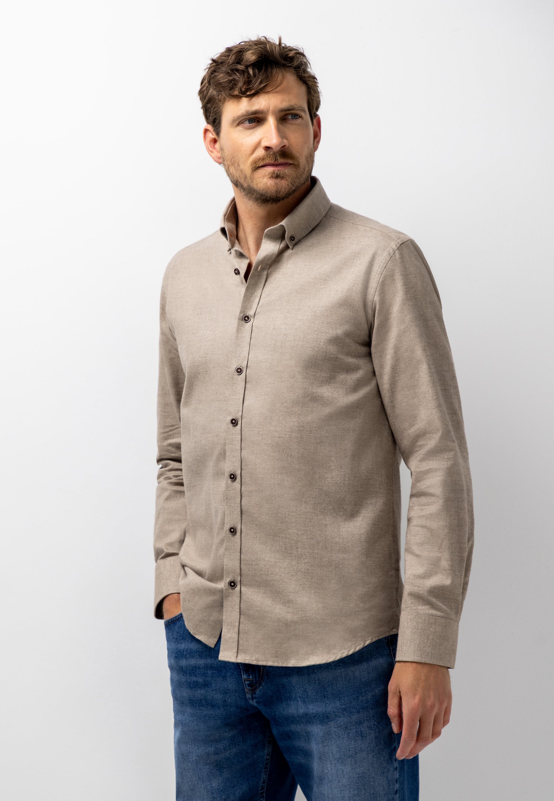 Cotton twill shirt