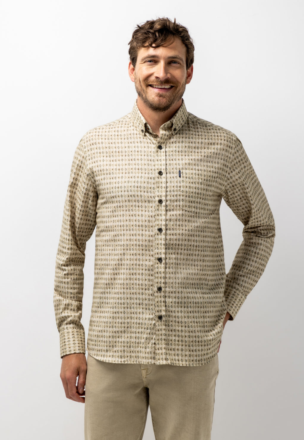 Brushed twill shirt