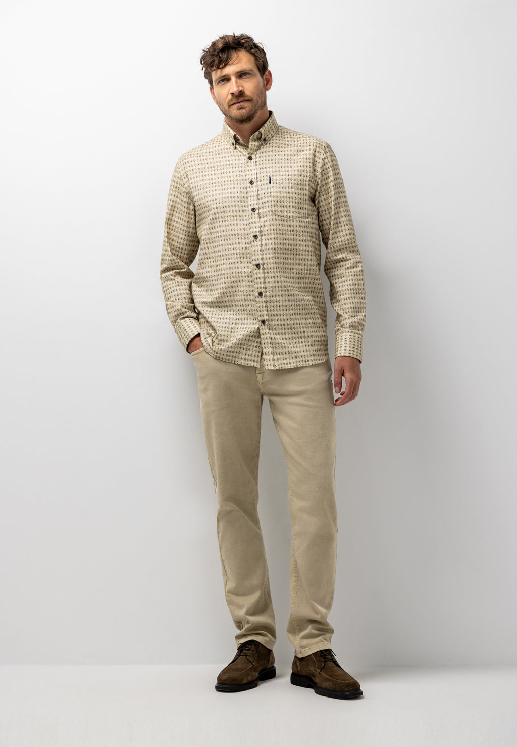 Brushed twill shirt