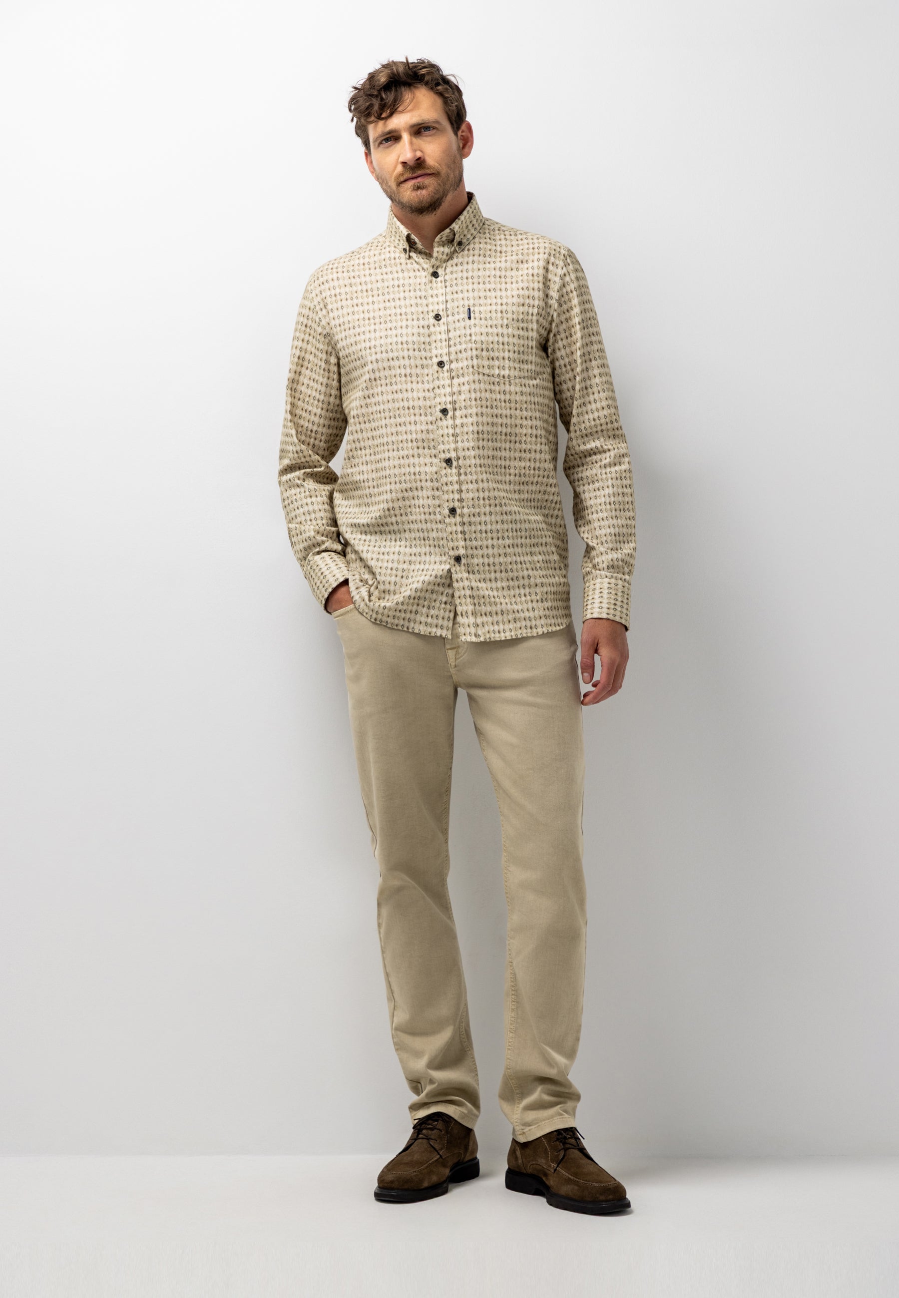 Chemise en twill brossé