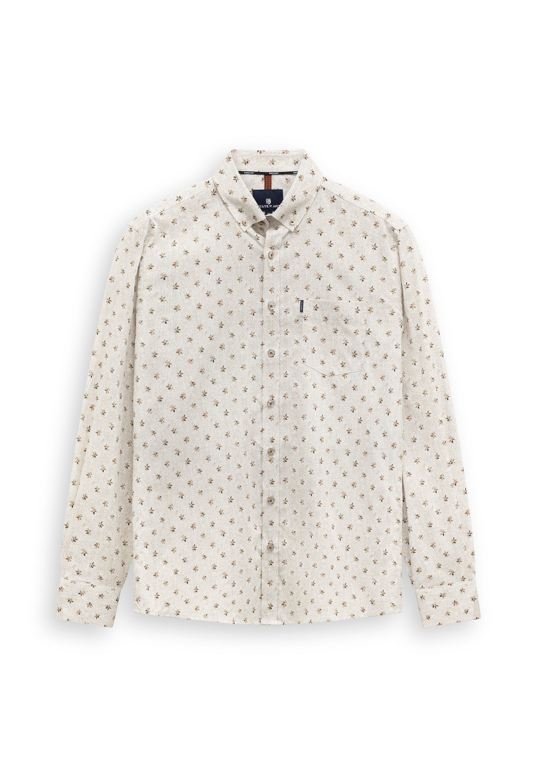 Chemise rayée à motif texturé
