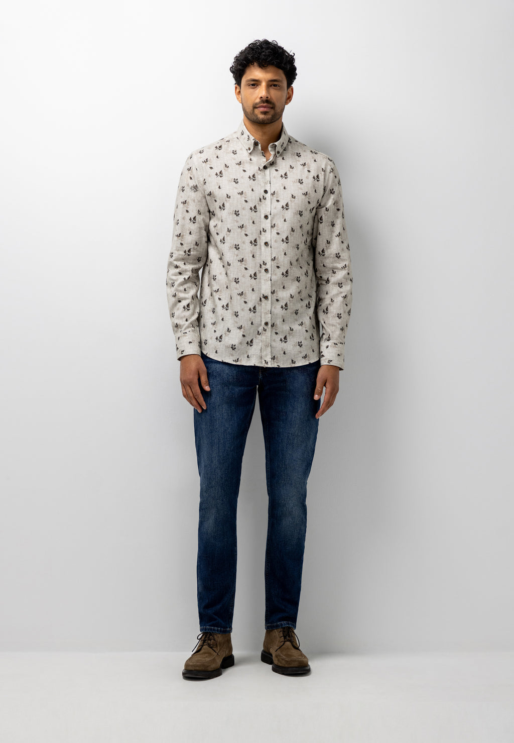 Flannel twill shirt