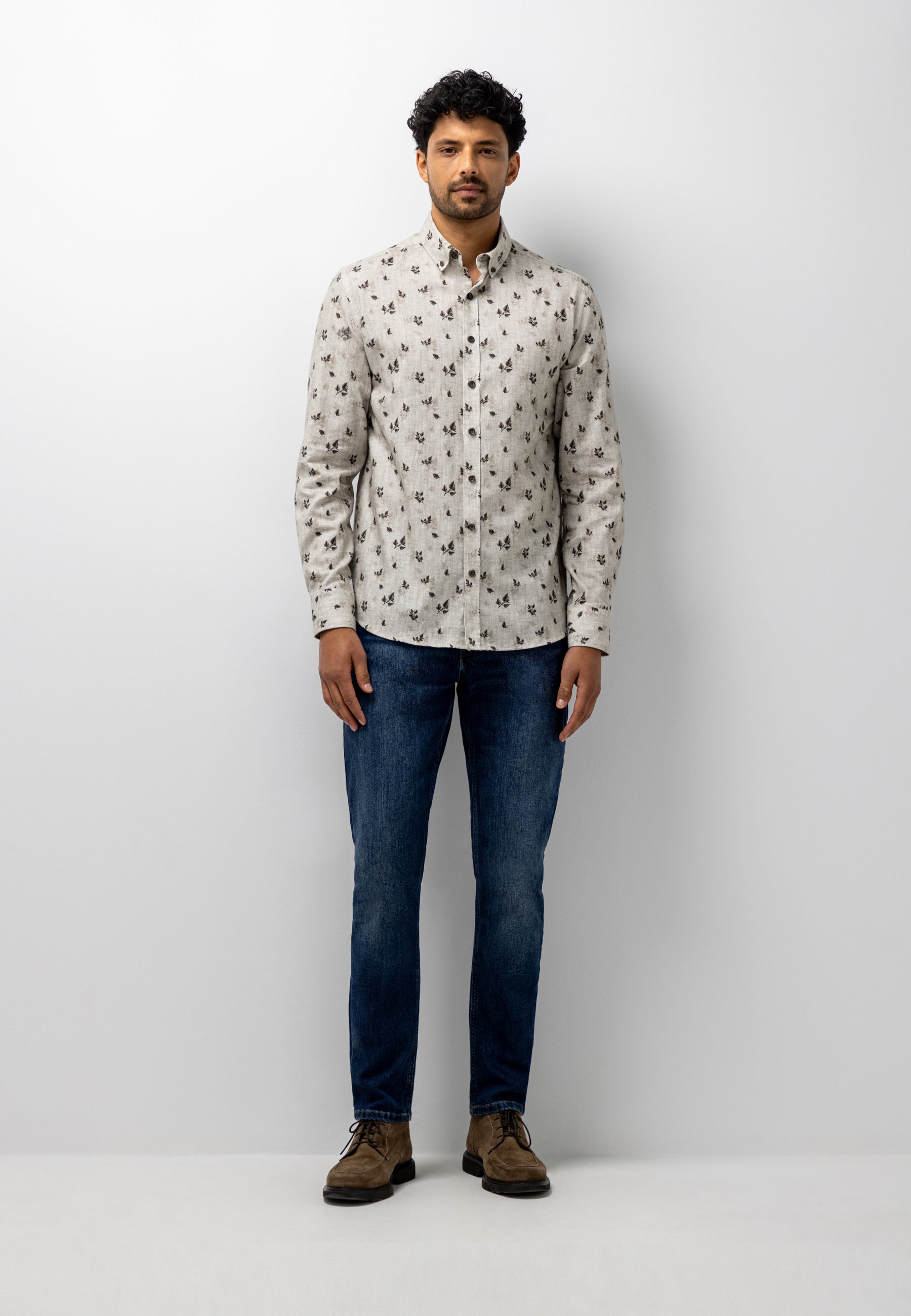 Flannel twill shirt
