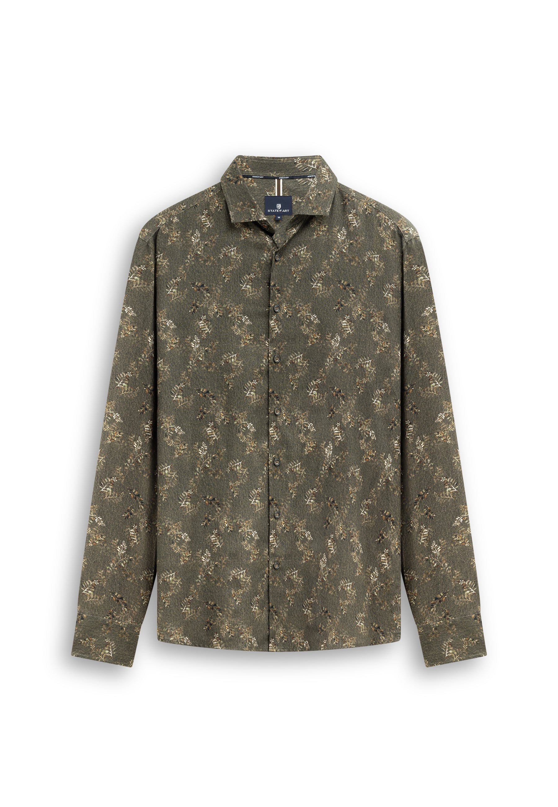 Chemise en twill à imprimé botanique