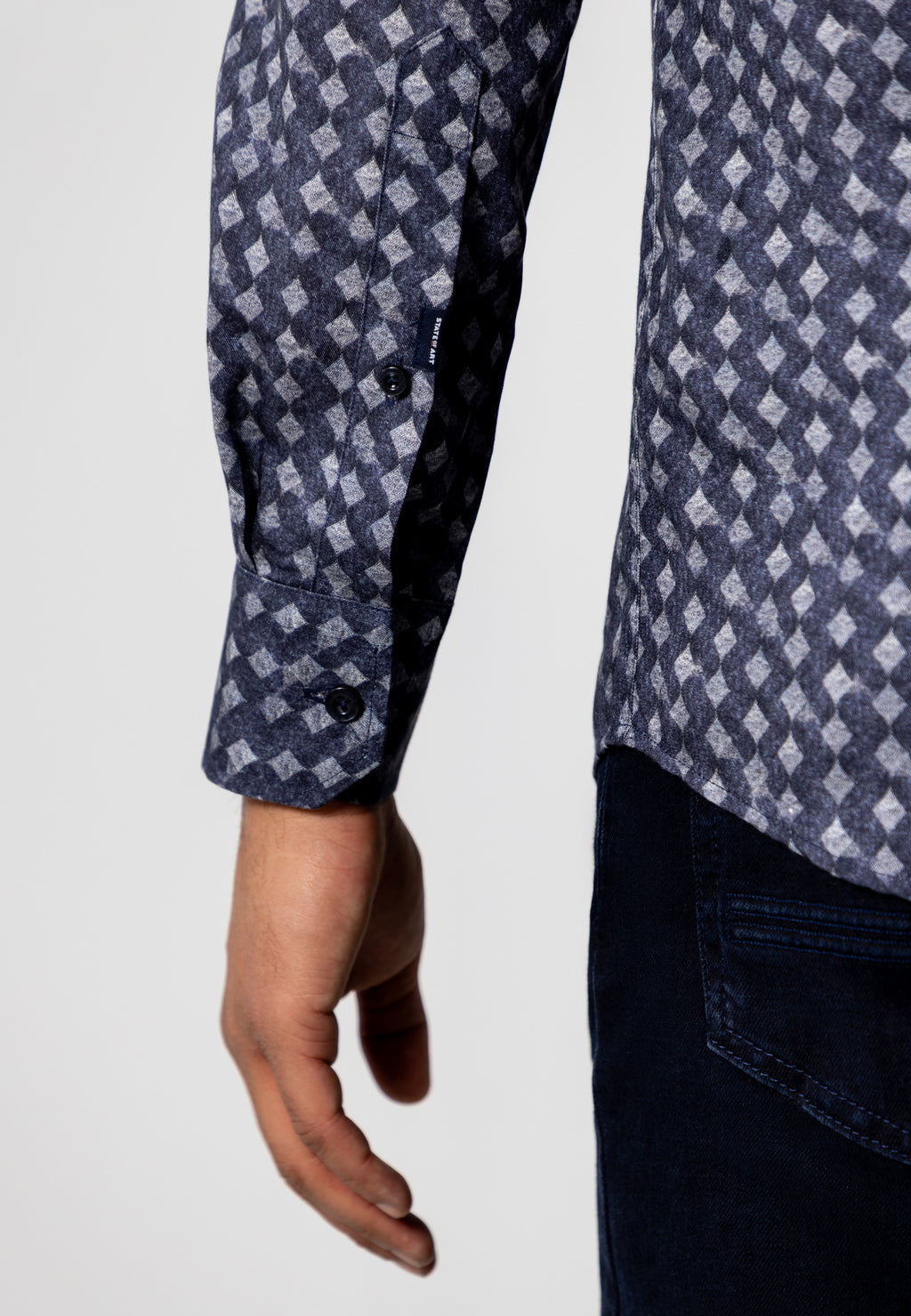 Flanellen overhemd met print