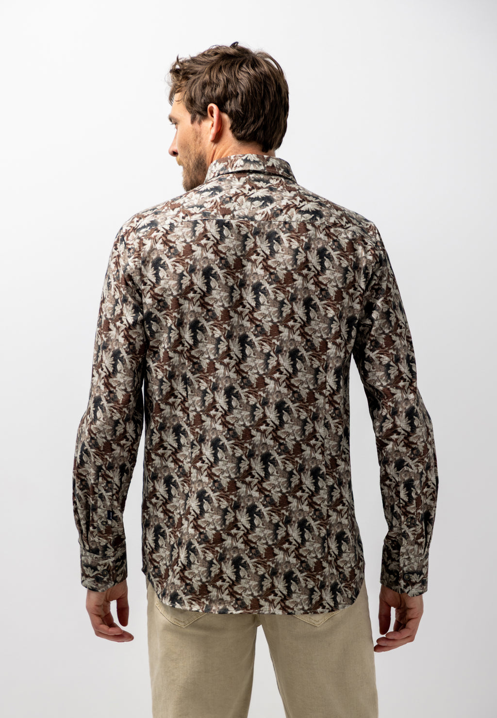 Overhemd met botanische print