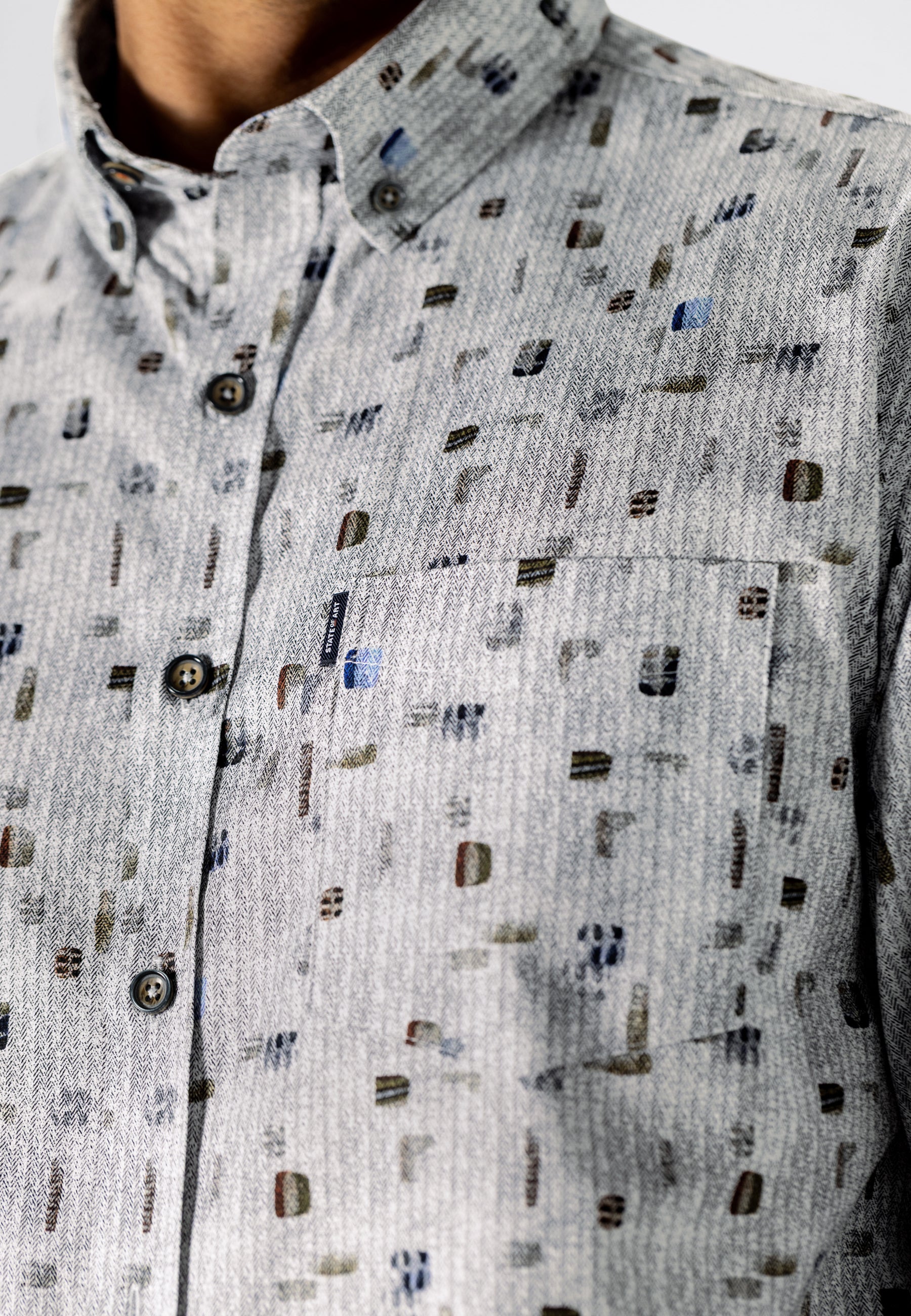 Shirt with textured pattern