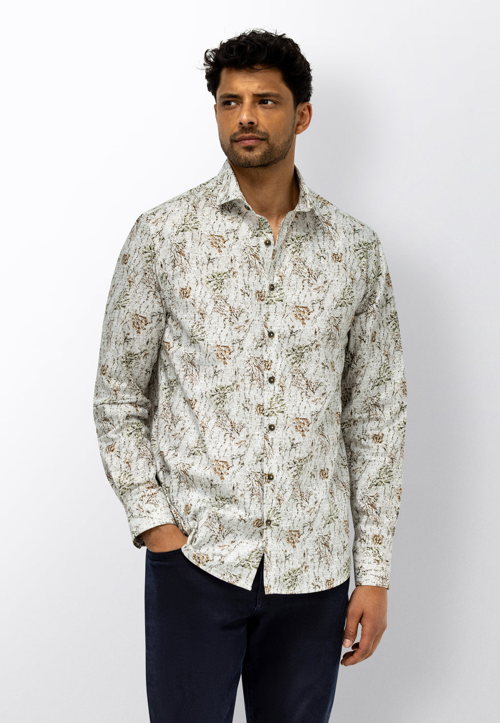 Overhemd met botanische print
