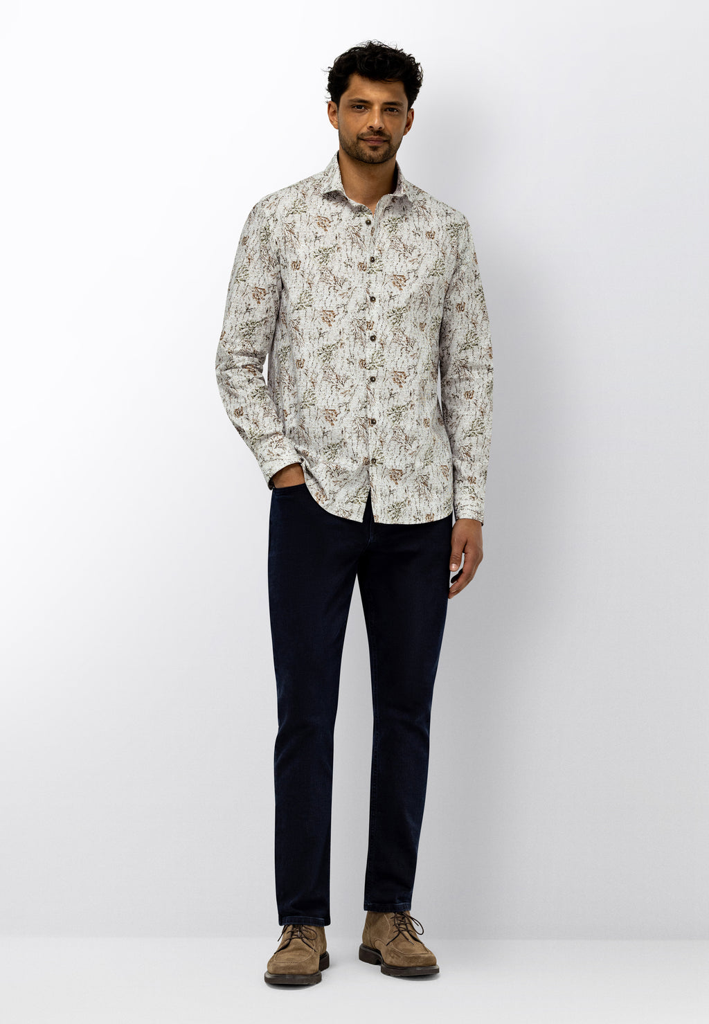 Overhemd met botanische print