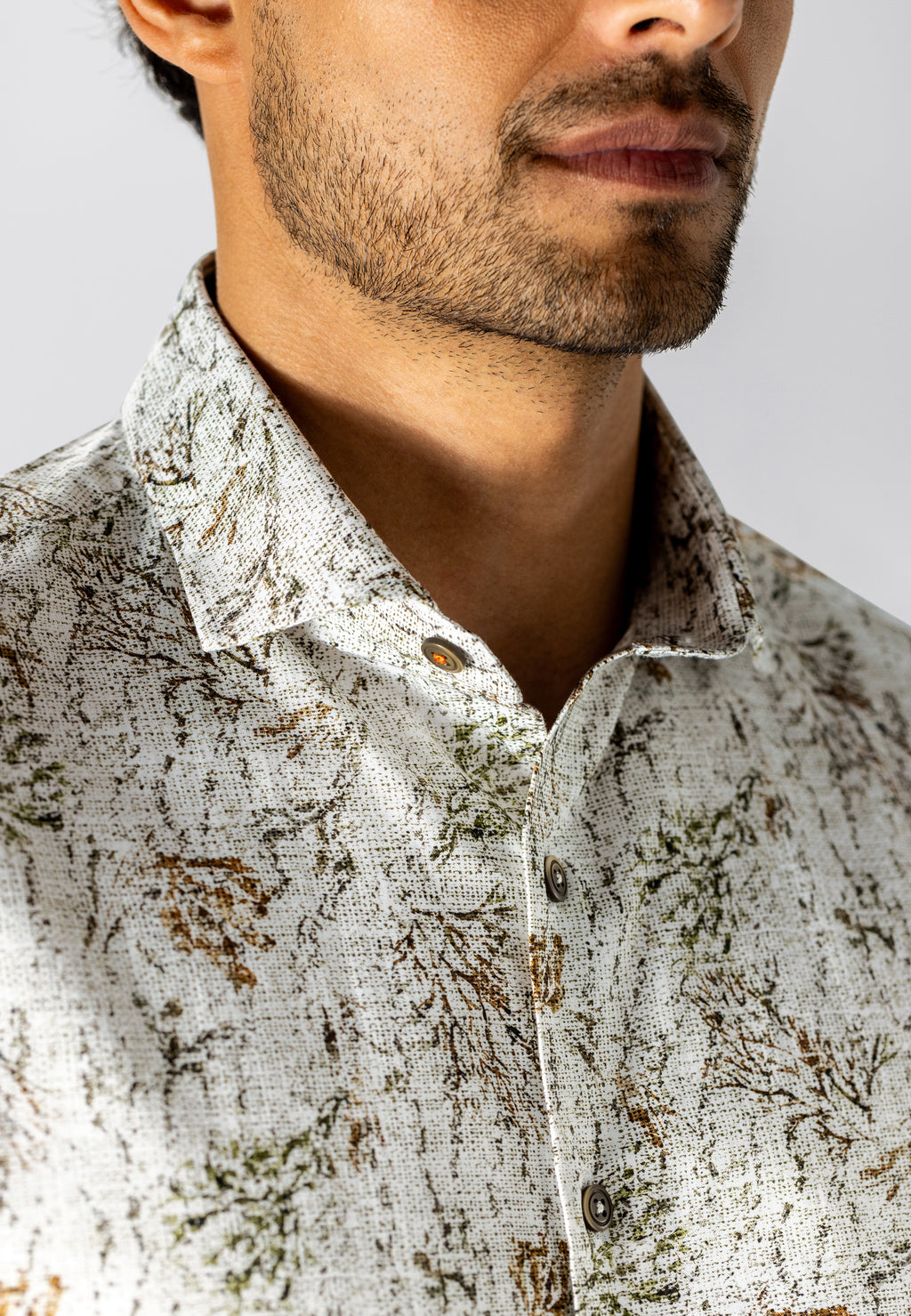 Overhemd met botanische print