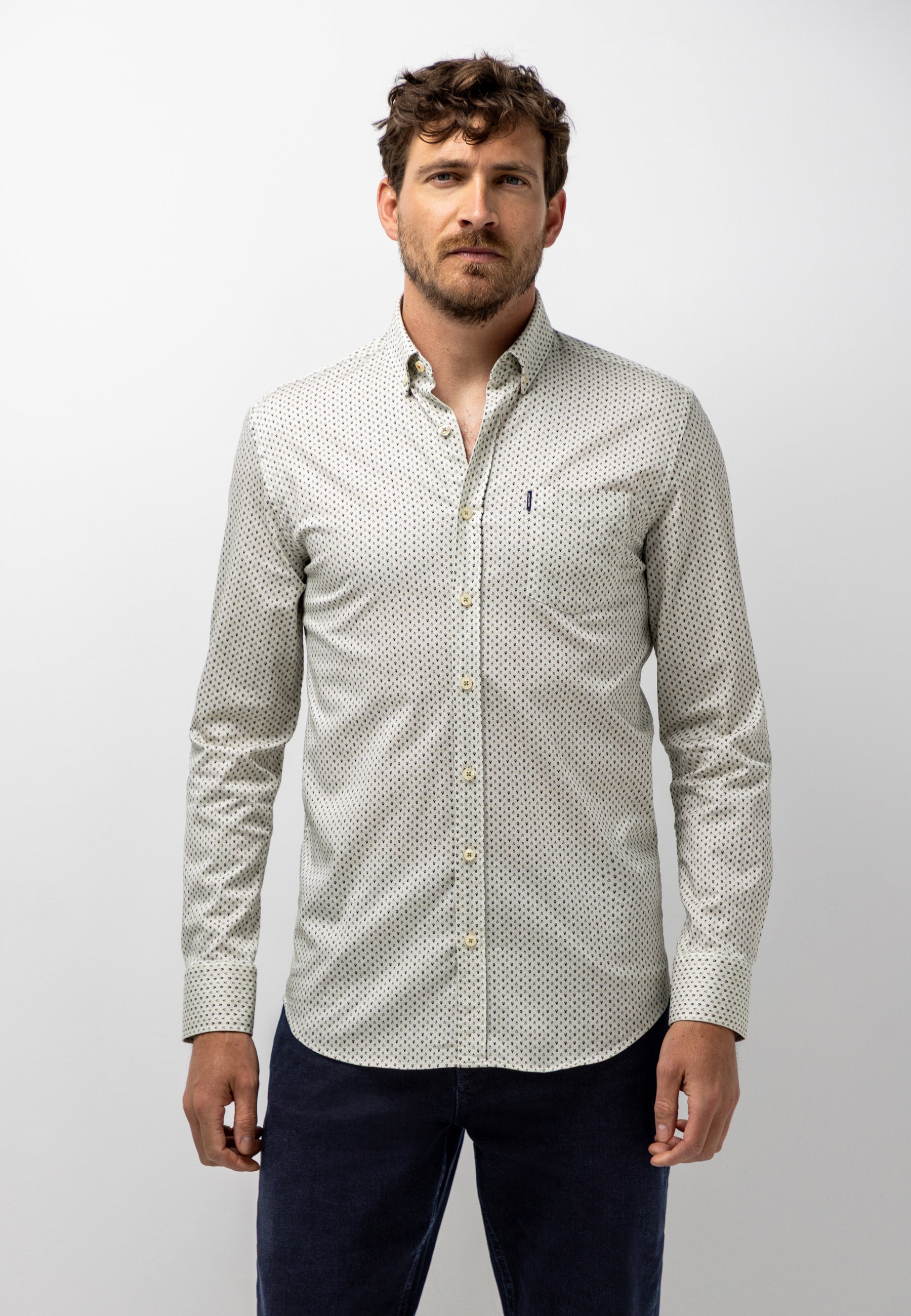 Shirt with graphic all-over print